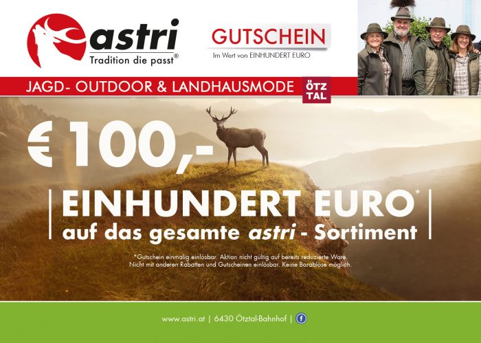 Gutschein 100.- Euro