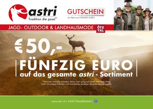Astri Gutschein EURO 50